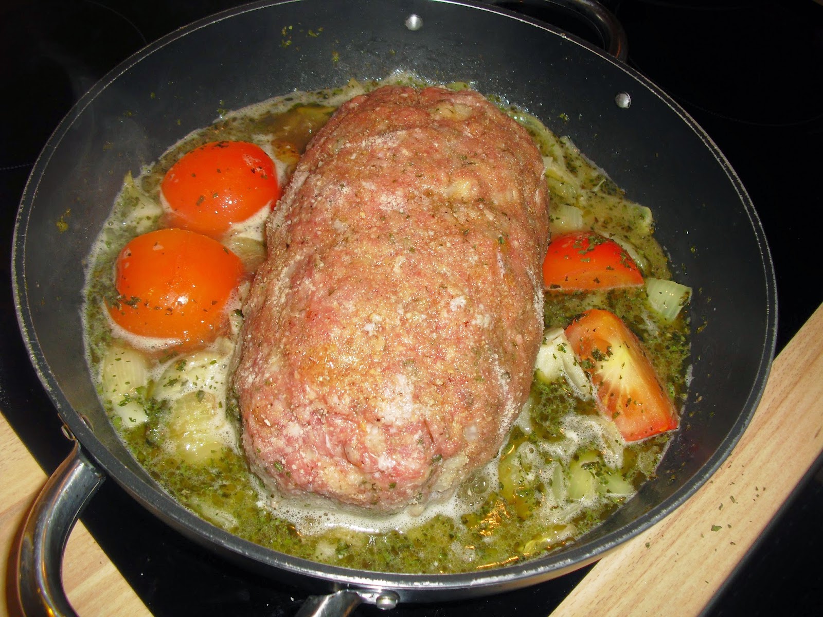 Futtern wie bei Muttern: Hackbraten gefüllt mit Blumenkohl